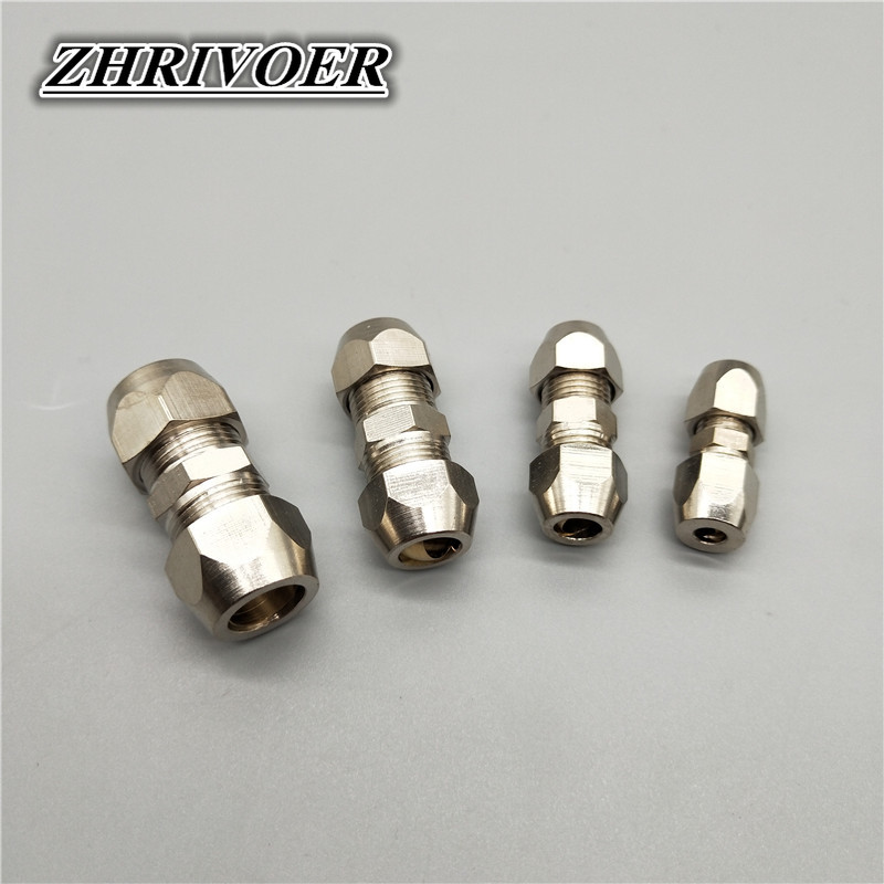 Compression Fitting Brass - Compressão Ferrule Tube Fitting, Brass Pipe,