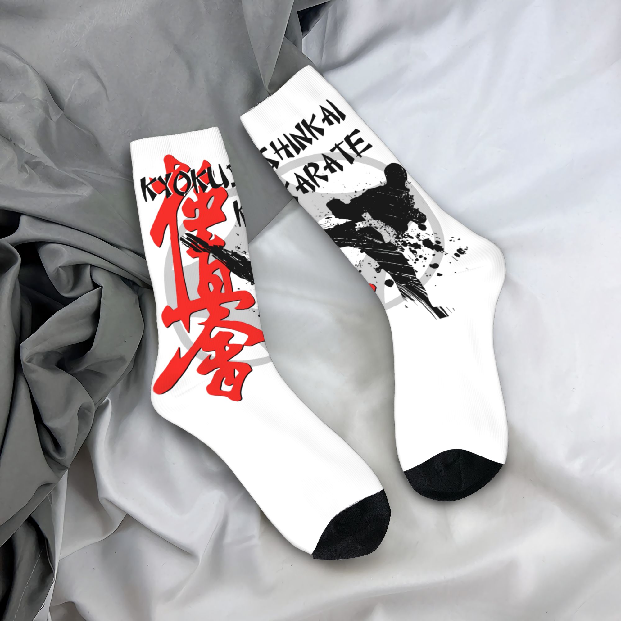 Pipe Bending Spring - Meias masculinas personalizadas Kyokushi Karate, unissex,