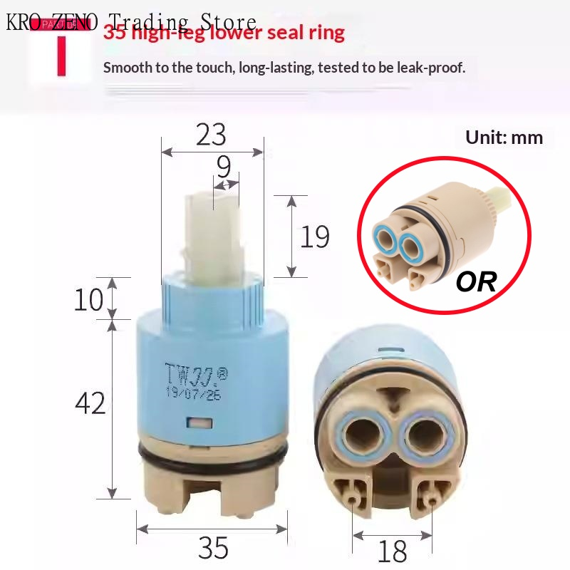 Basin Mixer Cartridge - 1 Peça Cartuchos Cerâmicos Plásticos, Cartuchos