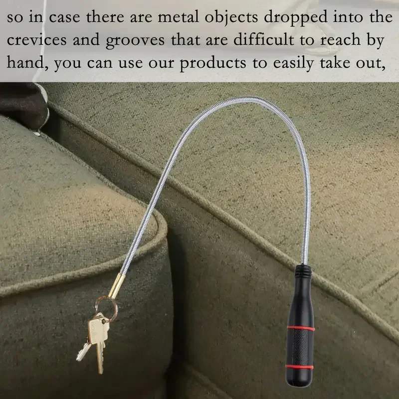 Drain Snake Flexible - Ferramenta Magnética Flexível para Recolher Objetos,