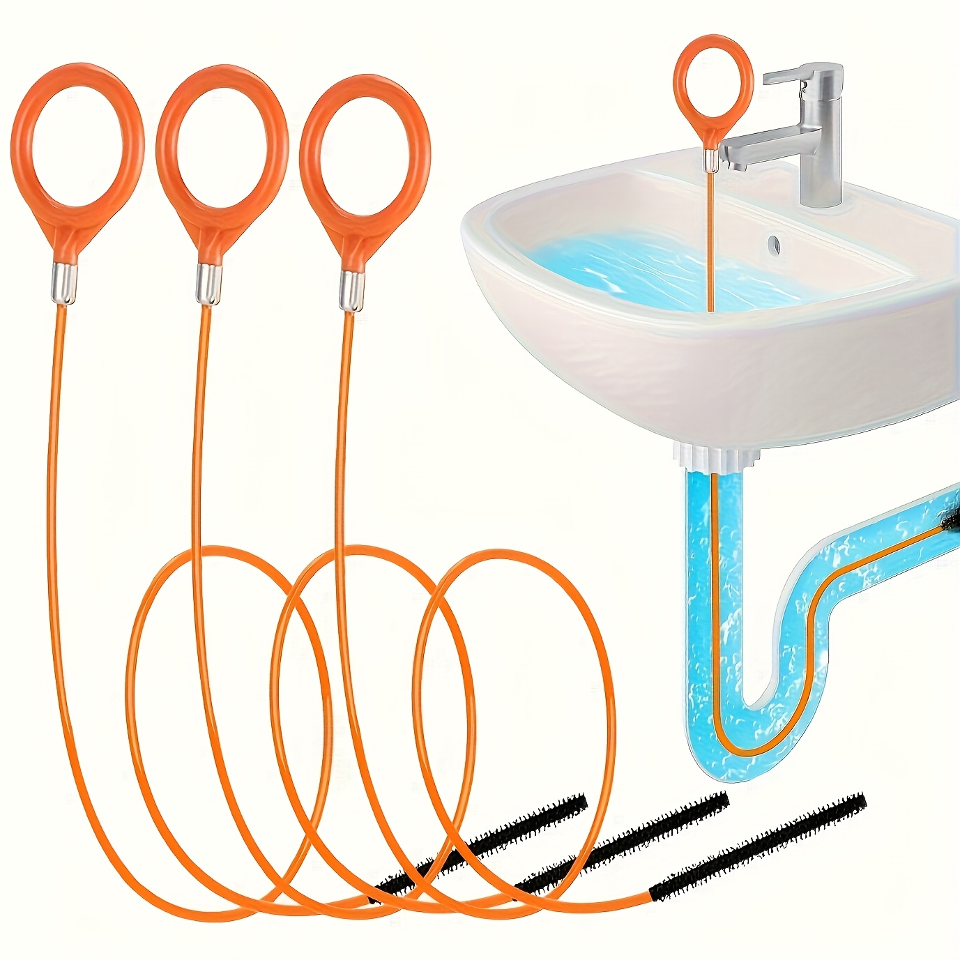 Drain Snake Flexible - Ferramenta Flexível e Resistente para Remoção
