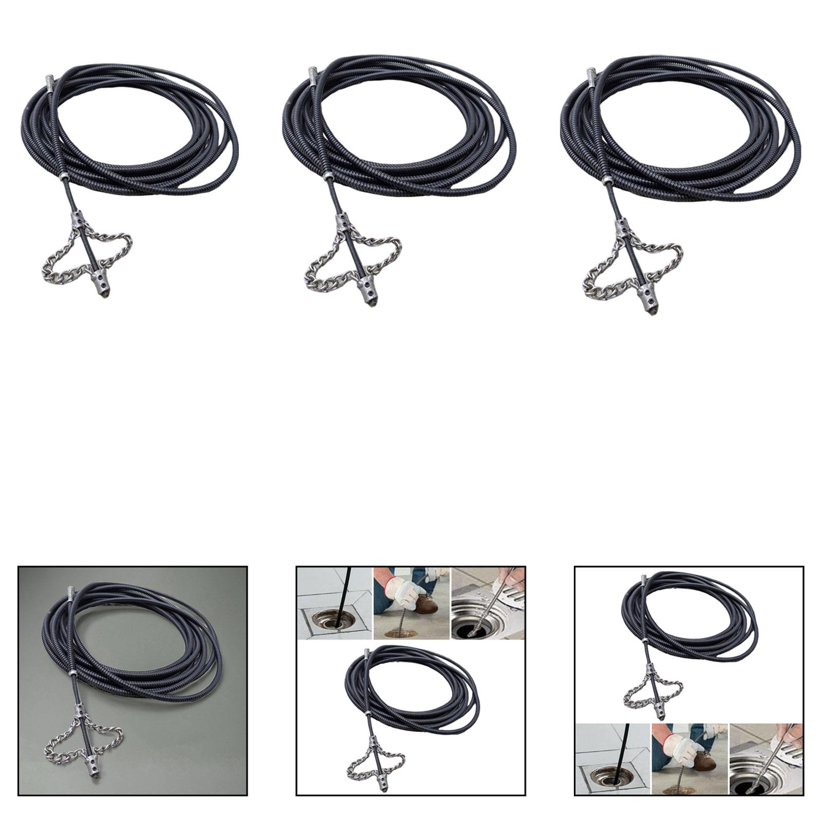 Drain Snake Flexible - Desentupidor de Metal Flexível para Drenos,