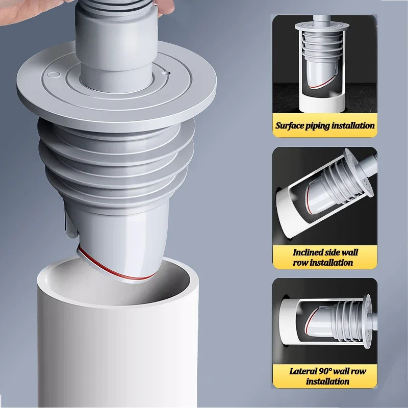 Drain Pipe Clip - Anel de vedação de esgoto de