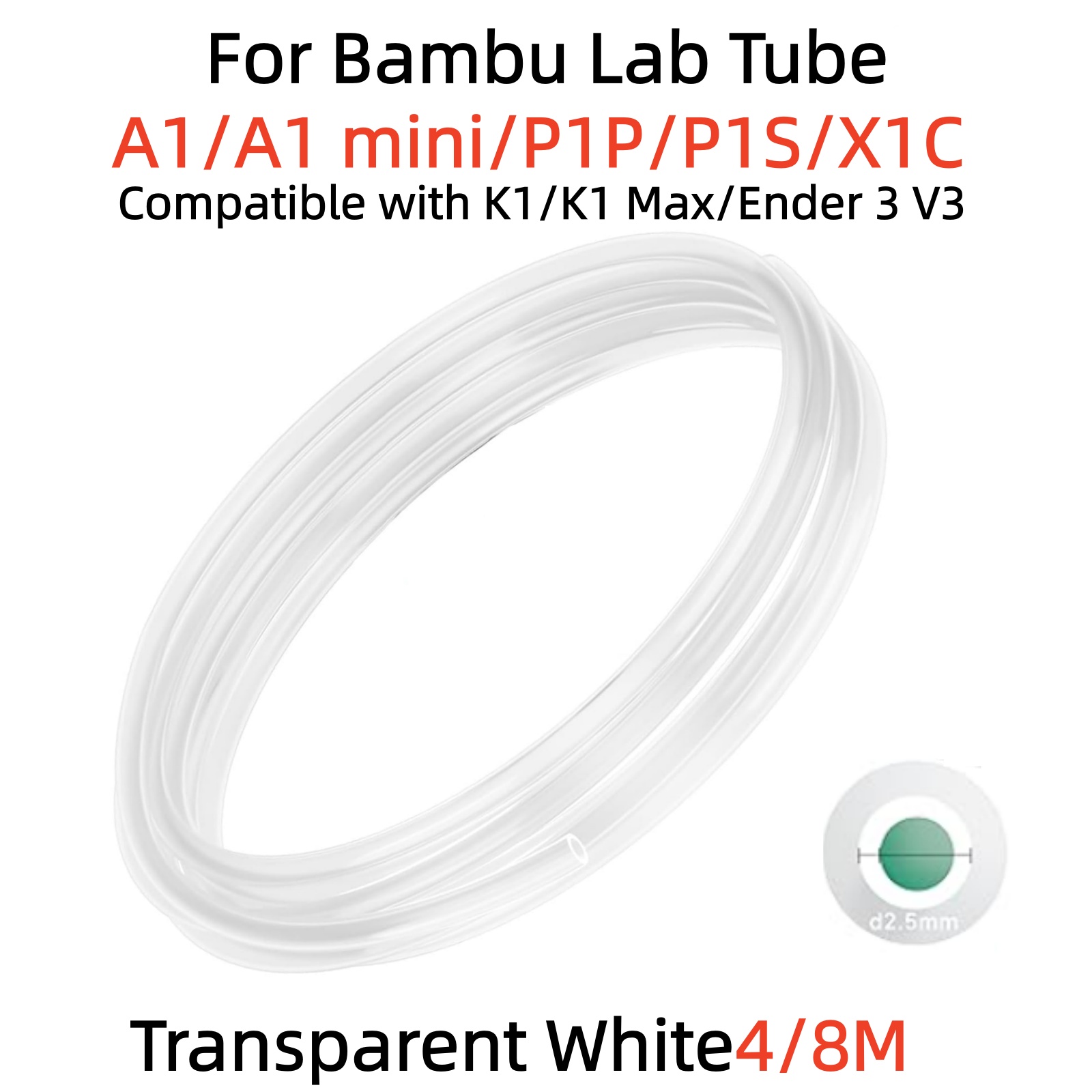 Ptfe Tape Thread - Para bambu laboratório ptfe tubo p1p