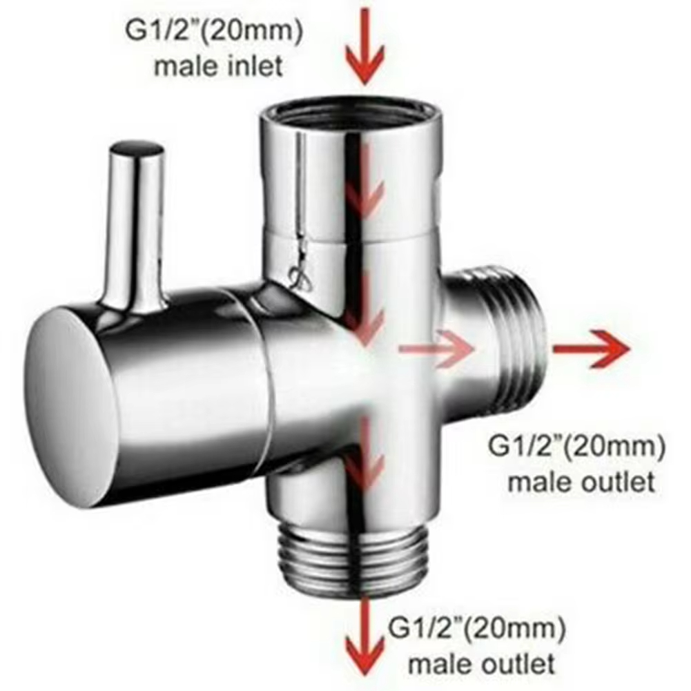 Shower Valve Cartridge - G1/2in 3 vias desviador válvula t-adaptador