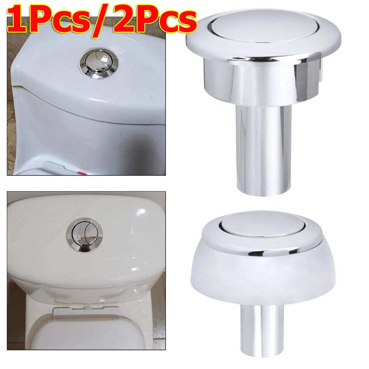 Toilet Fill Valve - 1 ou 2 Peças Botão de