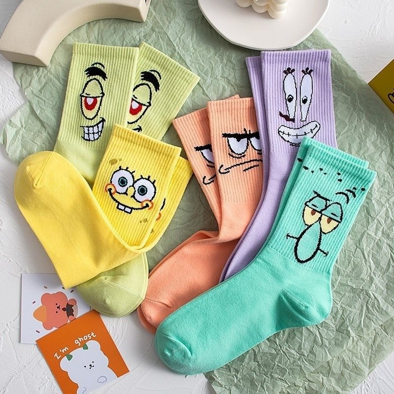 Meias de Algodão SpongeBob Squ - Pipe Bending Spring avaliação e preço