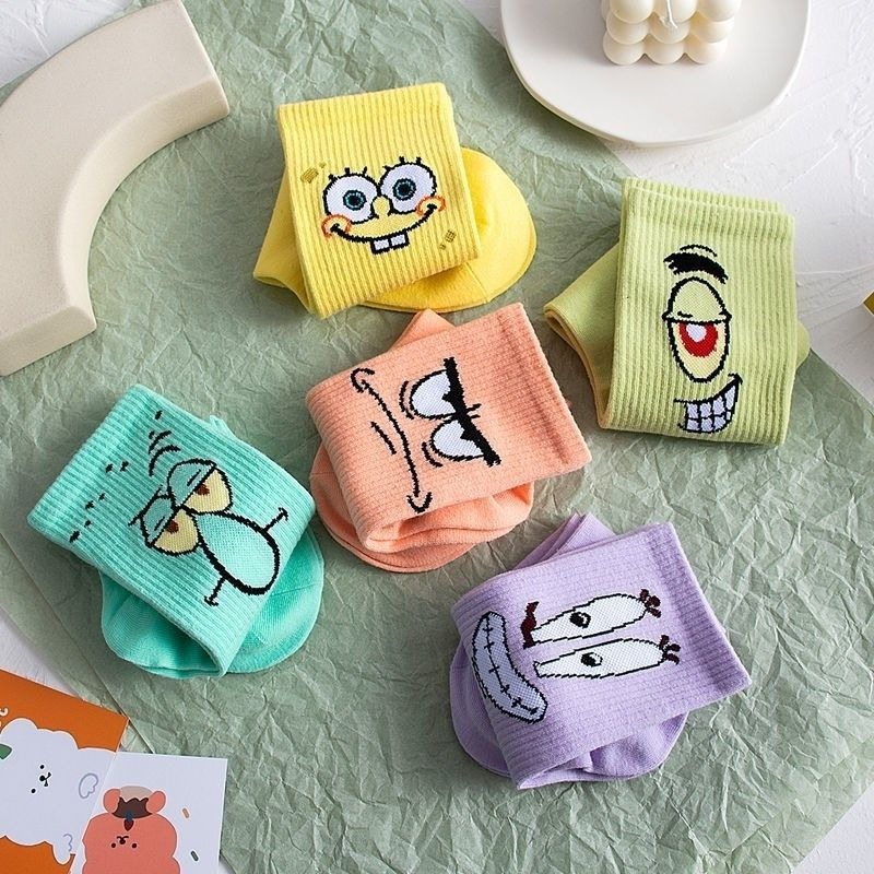 Meias de Algodão SpongeBob Squ - Pipe Bending Spring avaliação e preço