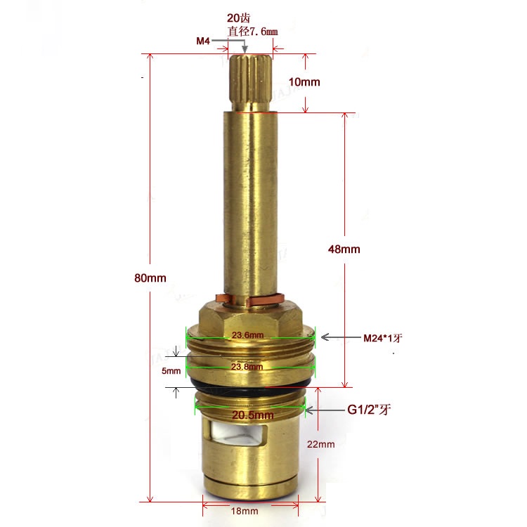MTTUZK-All Copper Faucet Válvu - Shower Valve Cartridge avaliação e preço