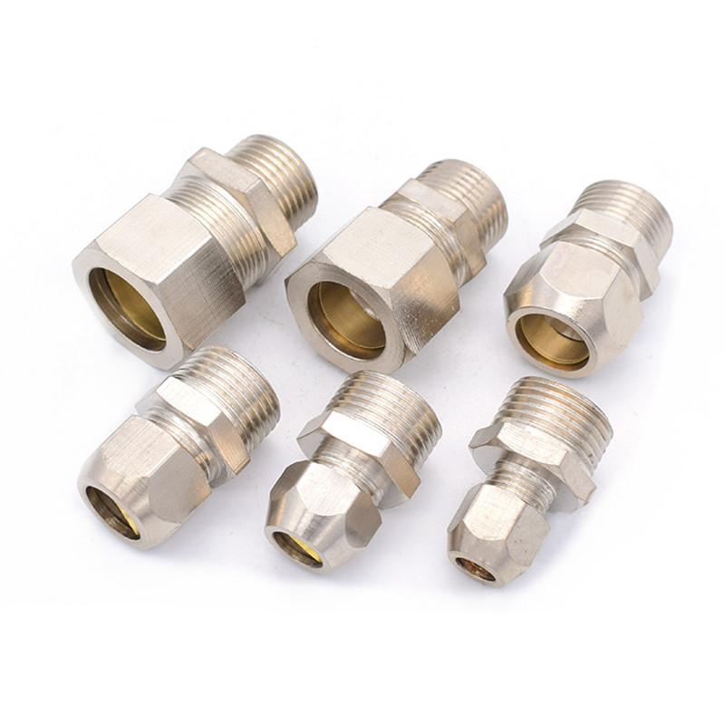 Rosca macho bsp com conector d - Compression Fitting Brass avaliação e preço