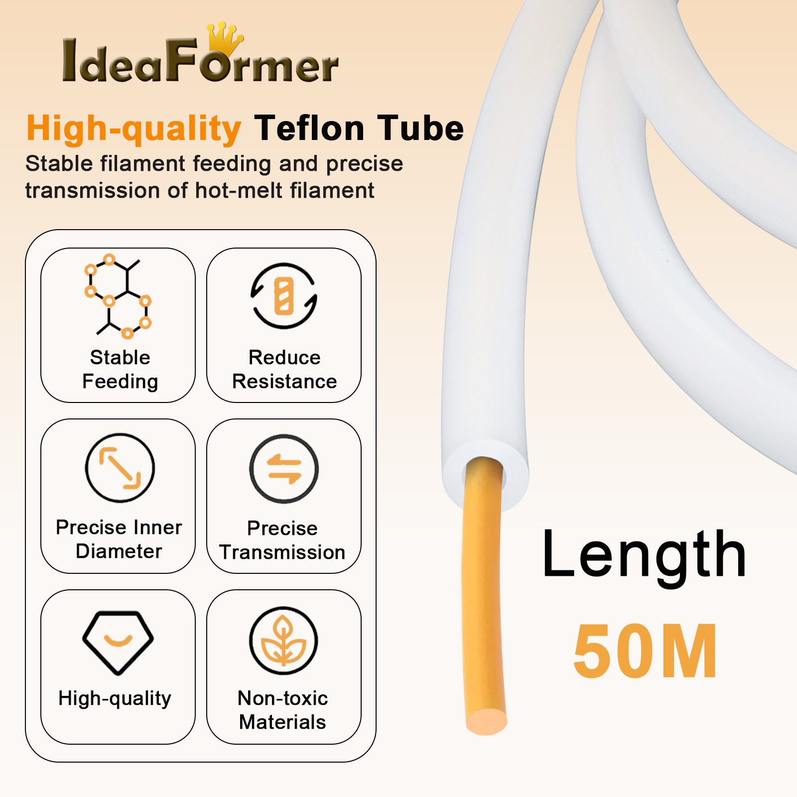 Tubo PTFE Bambu Lab 2.5mm OD 4 - Ptfe Tape Thread avaliação e preço