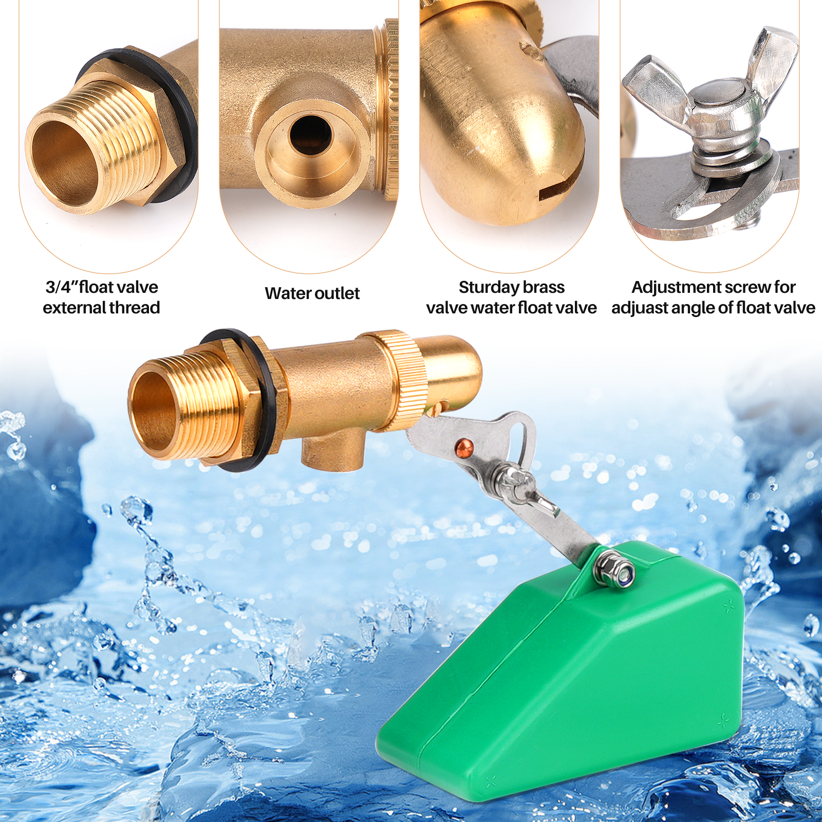 Válvula flutuante de água de c - Float Ball Valve avaliação e preço