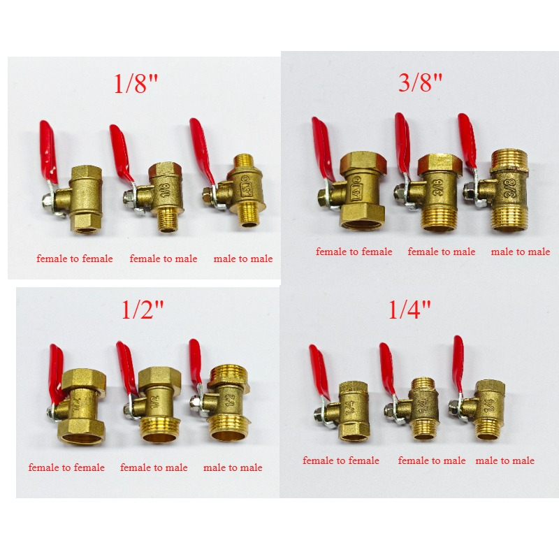 Válvula de esfera pequena de l - Compression Fitting Brass avaliação e preço