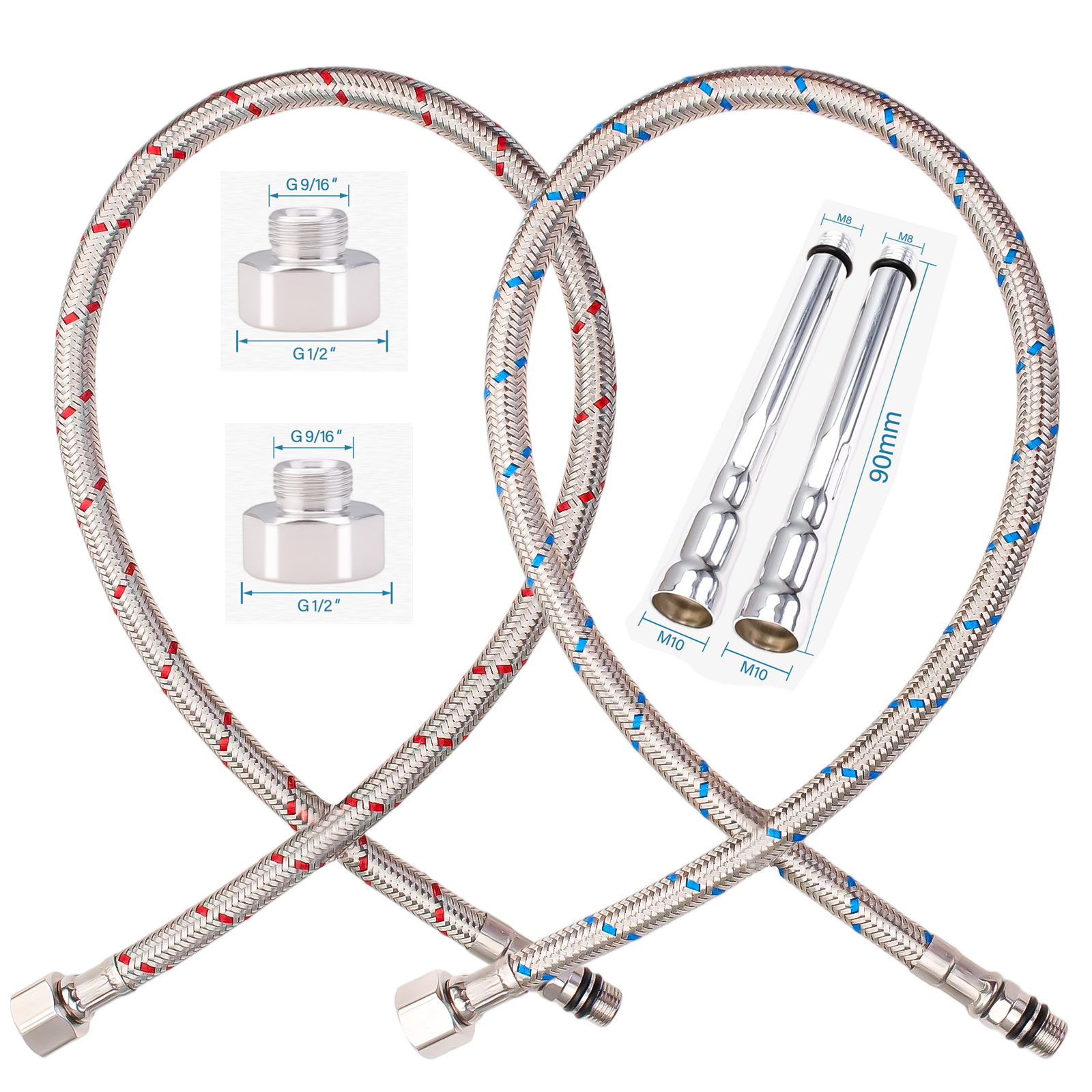 2 Peças de Mangueiras Flexívei - Flexible Hose Braided avaliação e preço