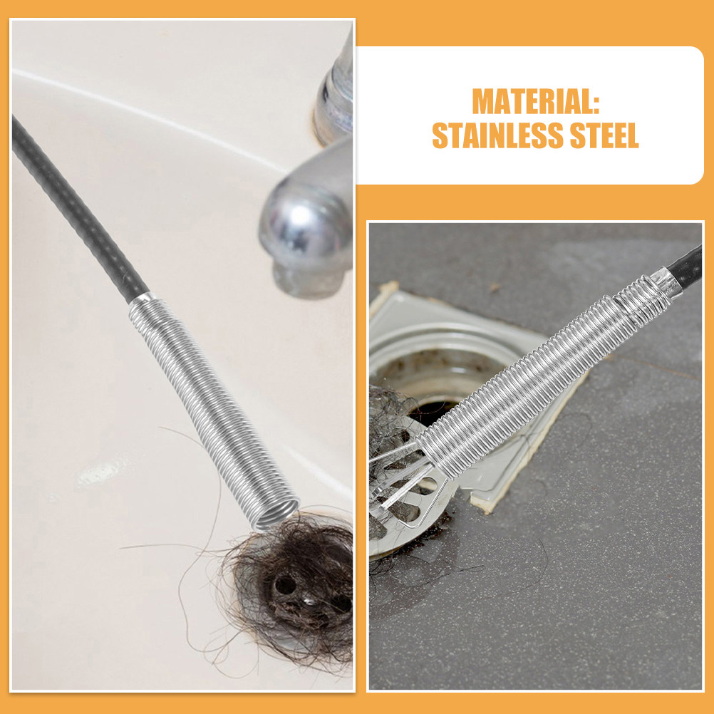 2 Peças Ferramenta Doméstica F - Drain Snake Flexible avaliação e preço