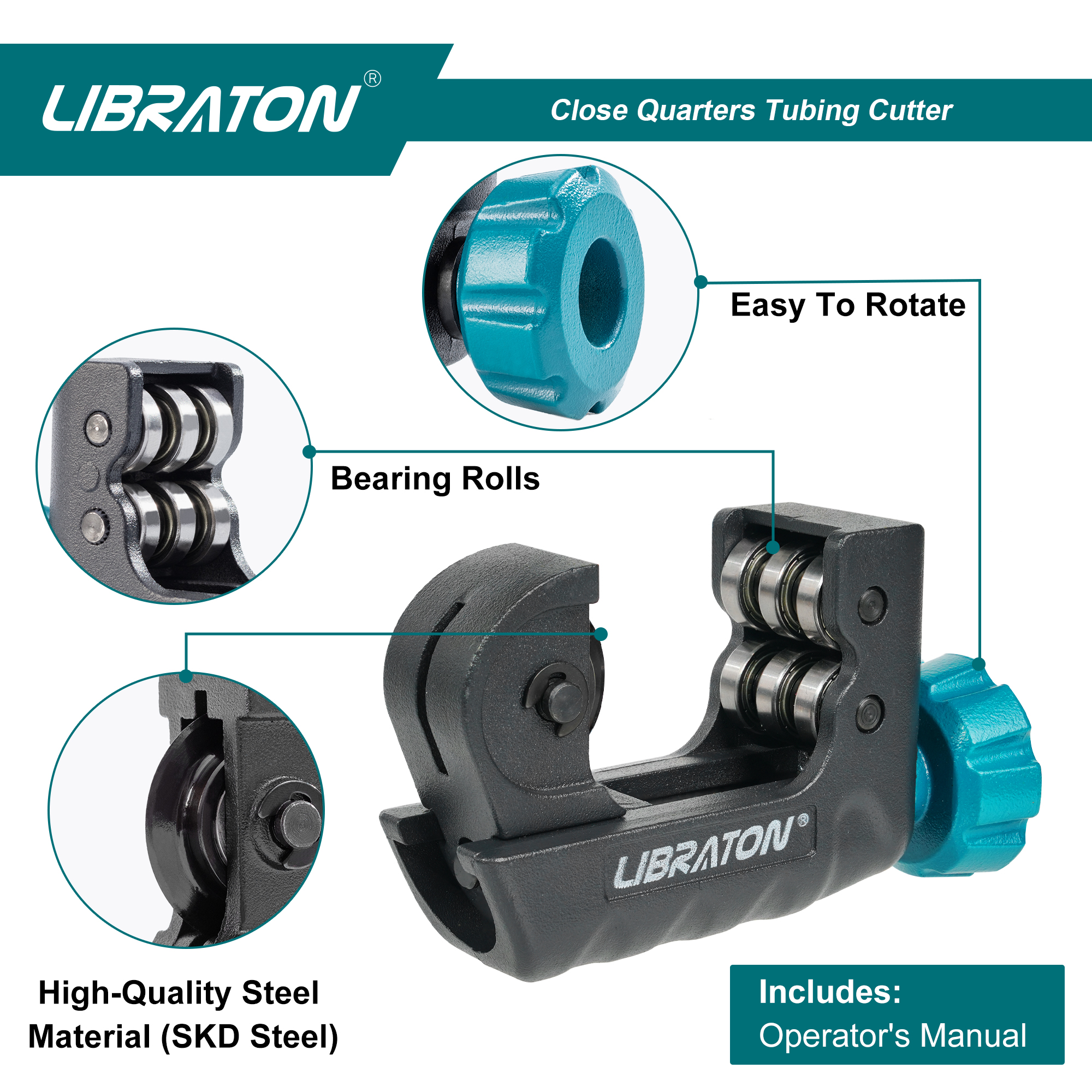 Libraton Copper Tubing Cutter, - Pipe Cutter Ratchet avaliação e preço