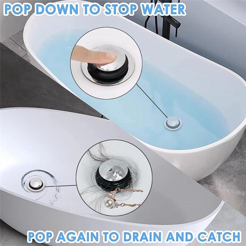 Rolha de drenagem de banheira  - Drain Pipe Clip avaliação e preço