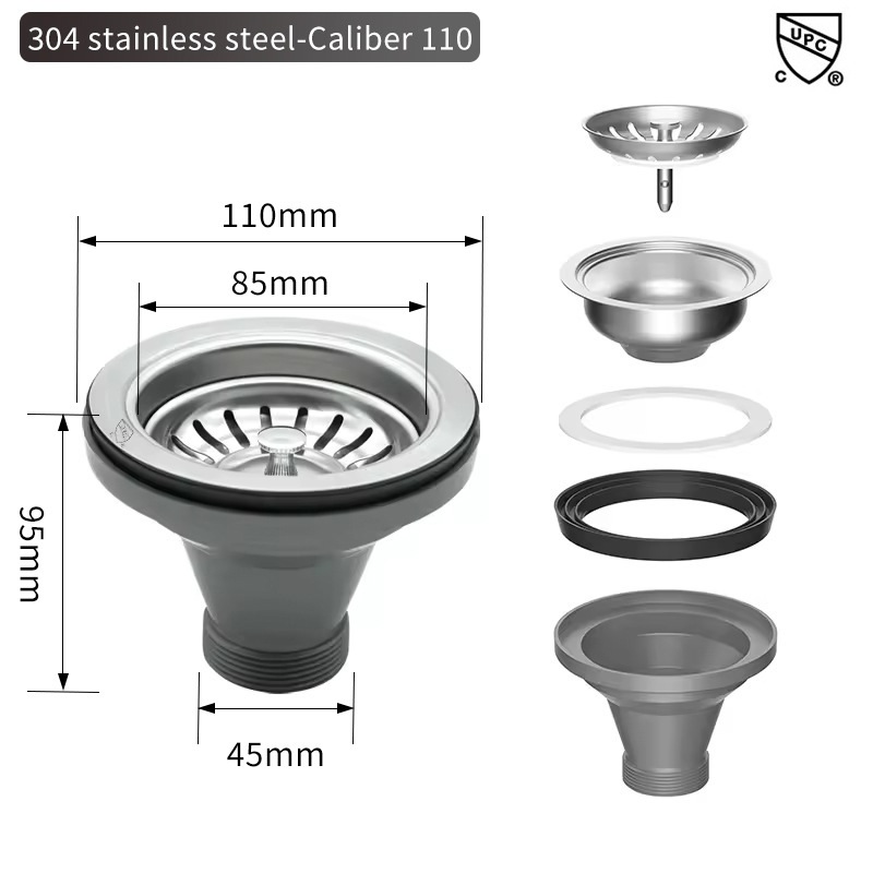 Filtro de pia, copo americano, - Overflow Pipe Clip avaliação e preço