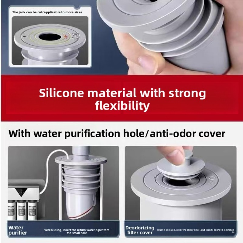 Pia plug tubo de esgoto anel d - Drain Pipe Clip avaliação e preço