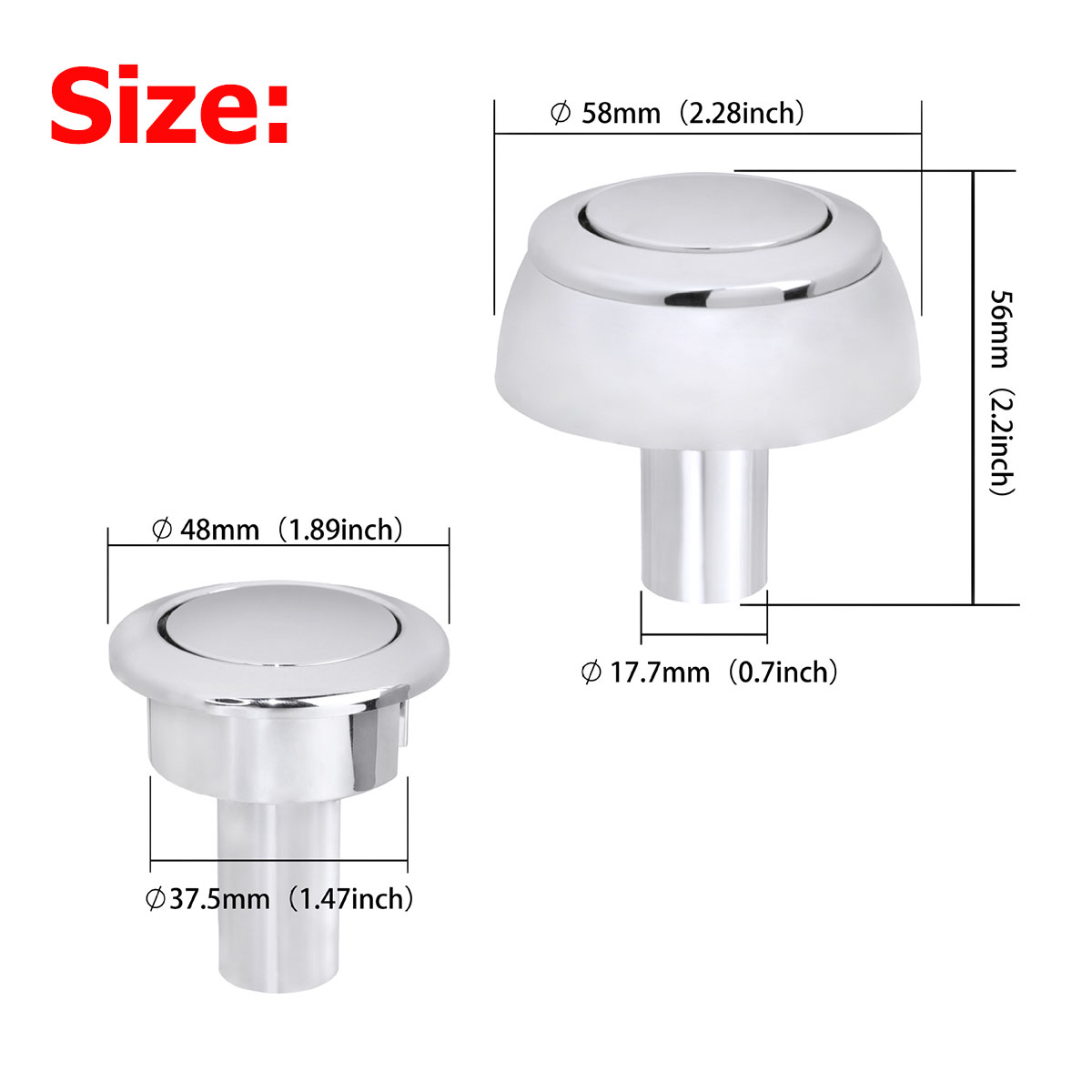 1 ou 2 Peças Botão de Descarga - Toilet Fill Valve avaliação e preço