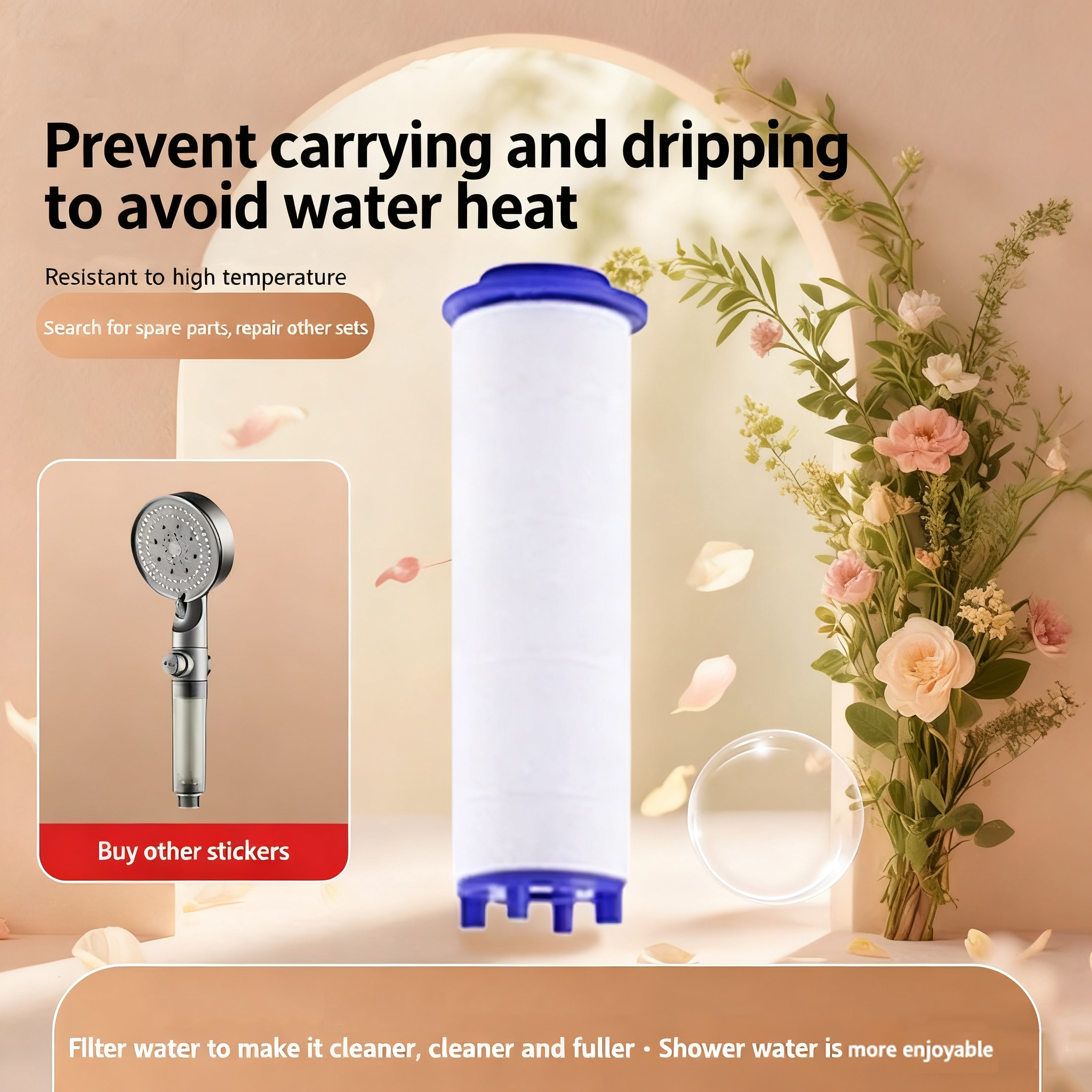 Filtro de chuveiro 5/10 peças, - Shower Valve Cartridge avaliação e preço